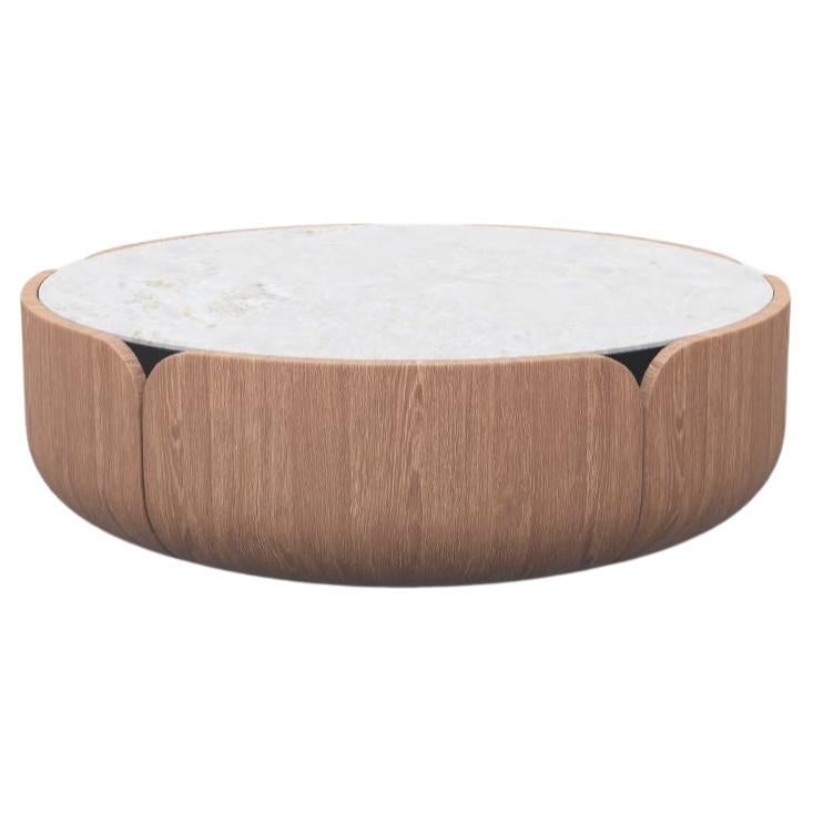 Cherry Sepia Bianco Namibia Bloom Coffee Table L by Milla & Milli For Sale