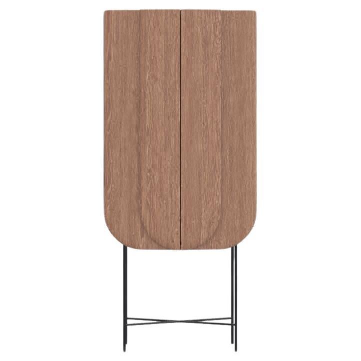 Cherry Sepia Bloom Icon Bar Cabinet by Milla & Milli For Sale