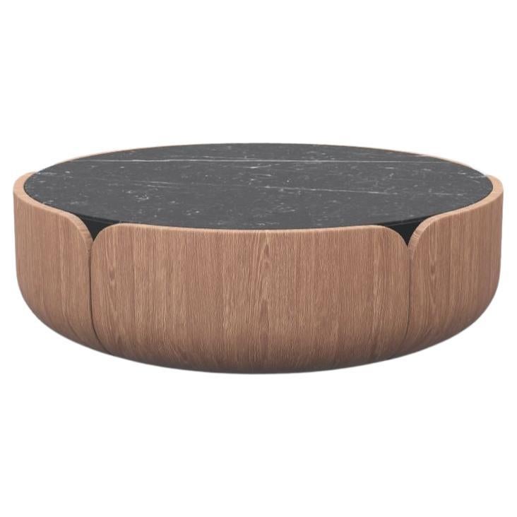 Cherry Sepia Nero Marquina Bloom Coffee Table L by Milla & Milli