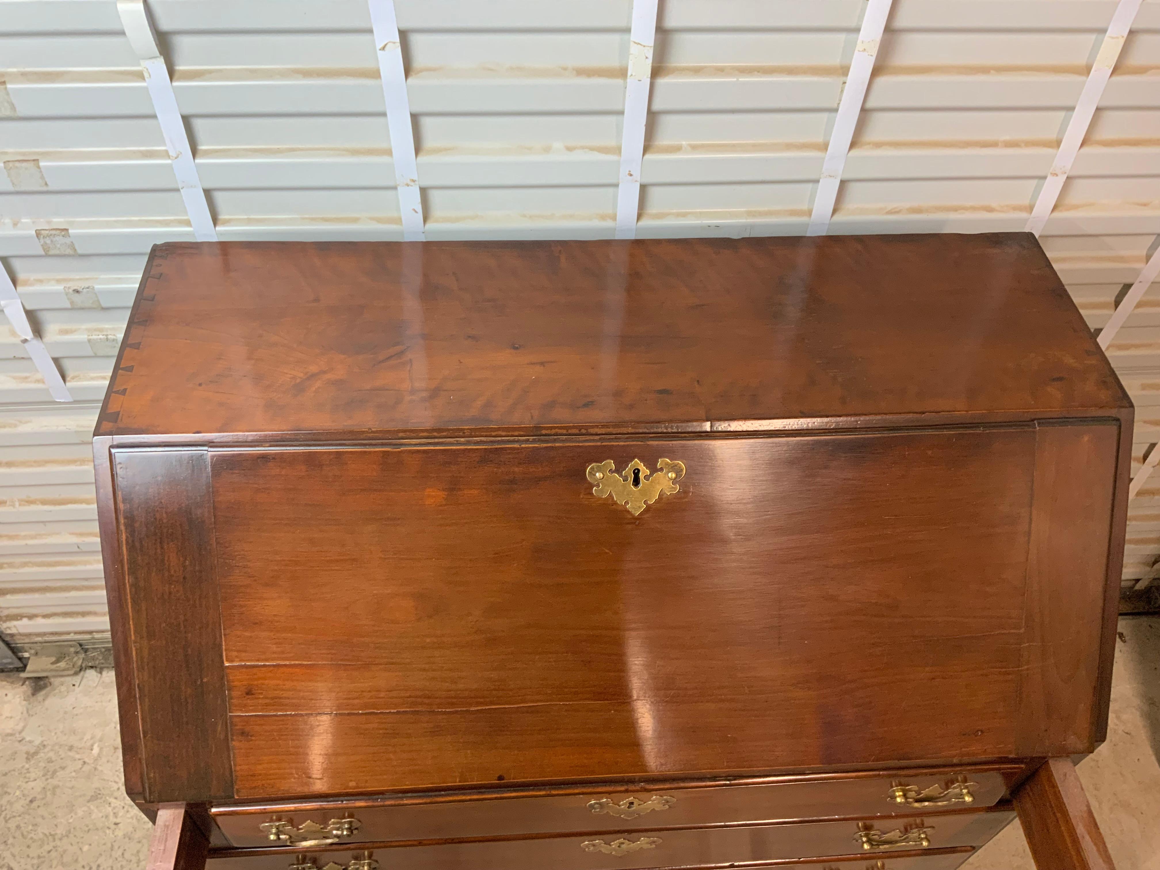Cherry Slant Front Desk In Good Condition For Sale In Bradenton, FL