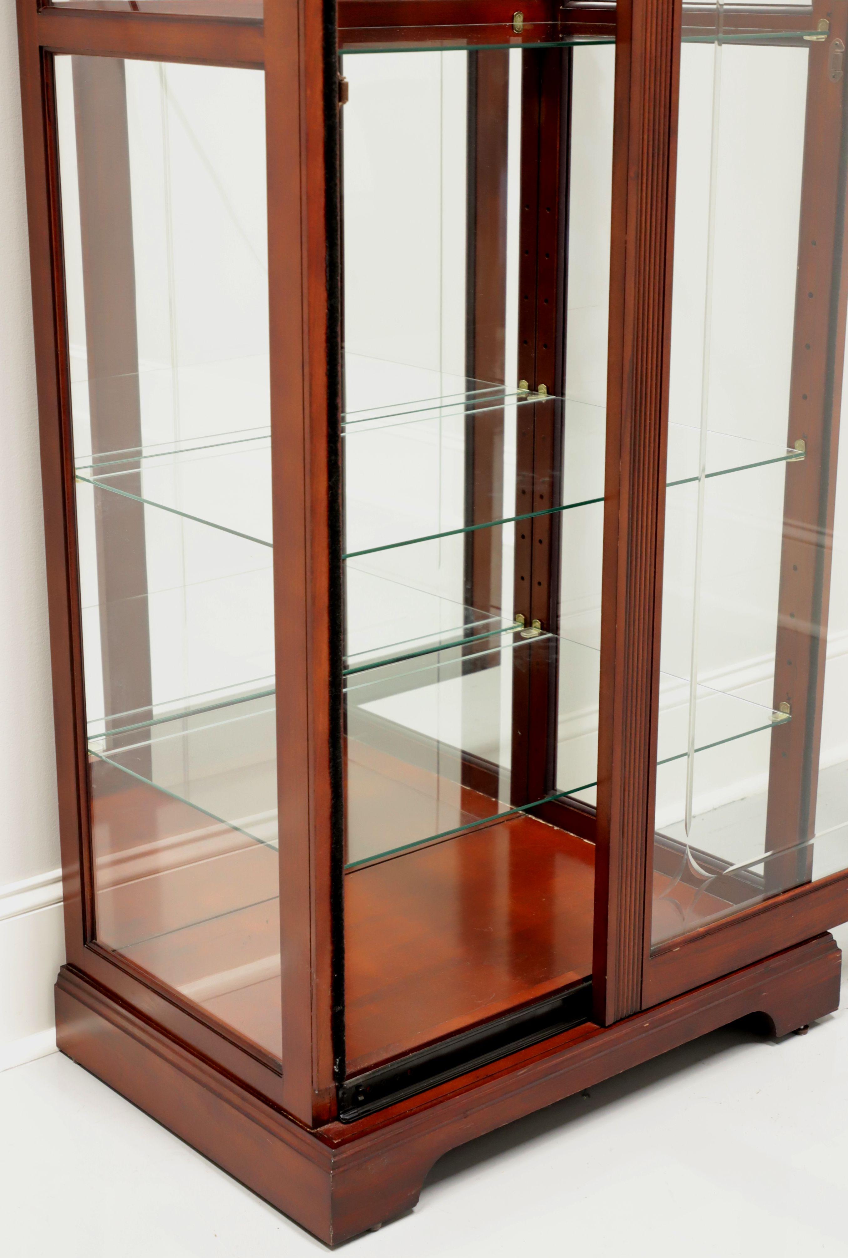 Brass Cherry Traditional Style Curio Cabinet by Home Meridian