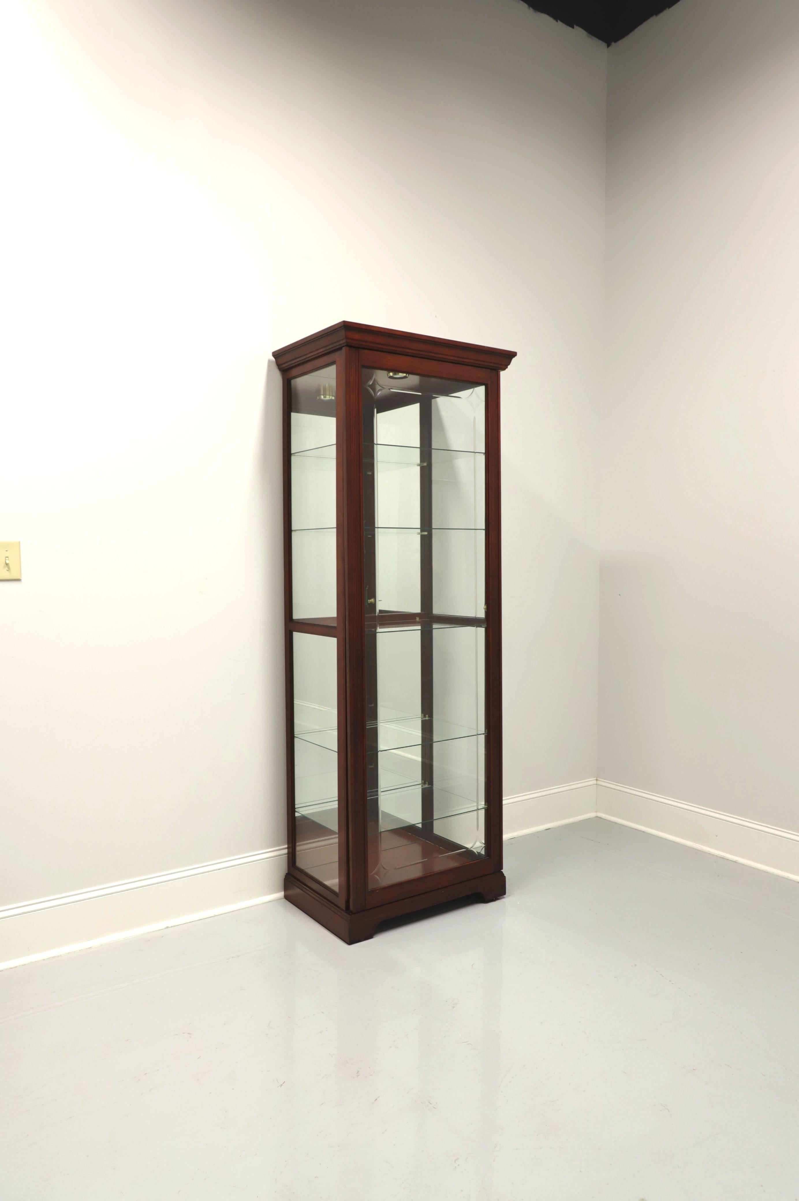 Cherry Traditional Style Curio Cabinet by Home Meridian 2