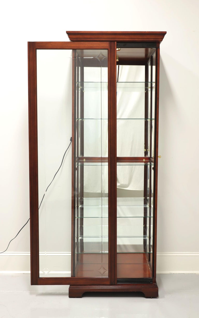 Cherry Traditional Style Curio Cabinet by Home Meridian