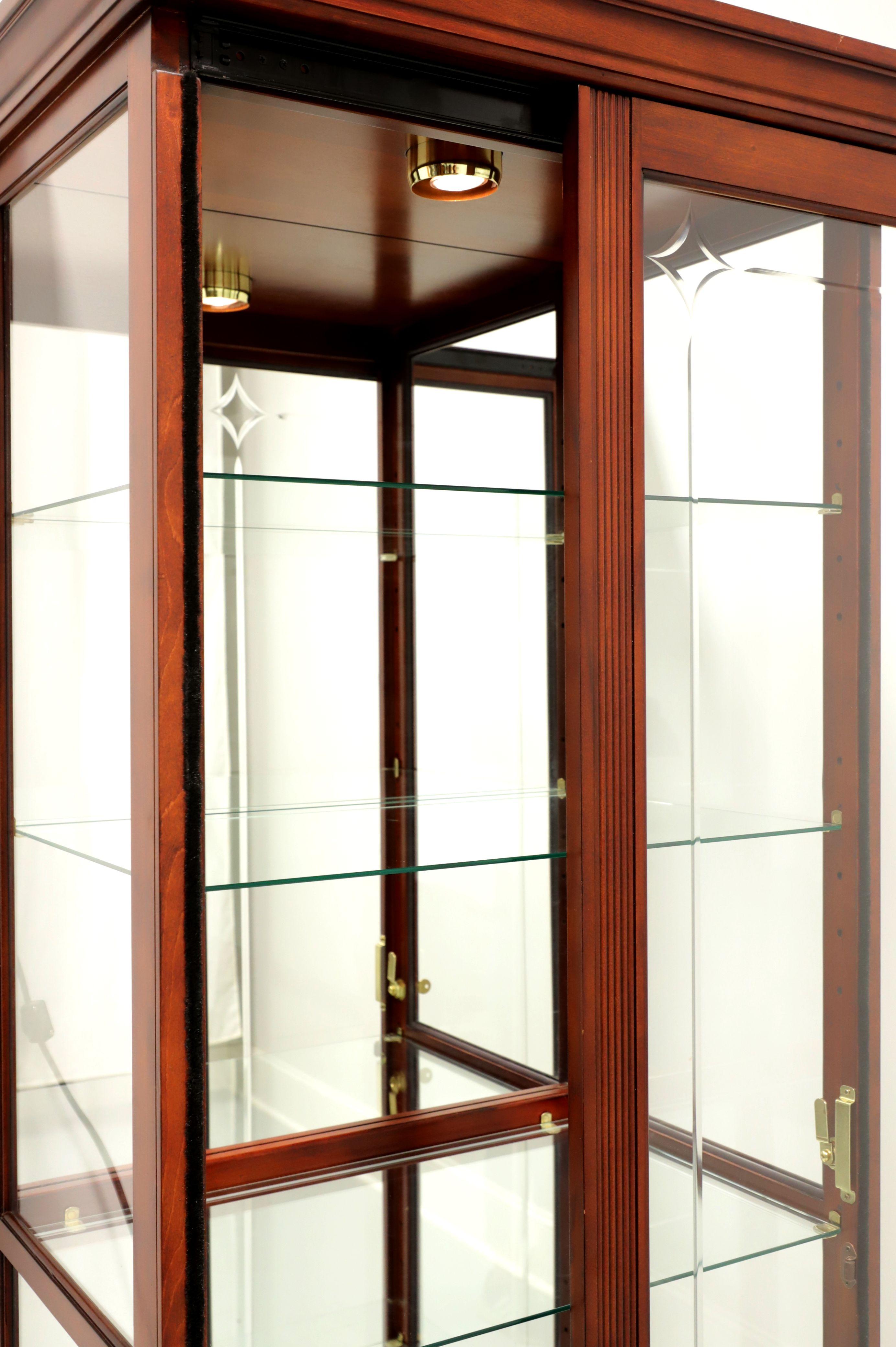 Contemporary Cherry Traditional Style Curio Cabinet by Home Meridian