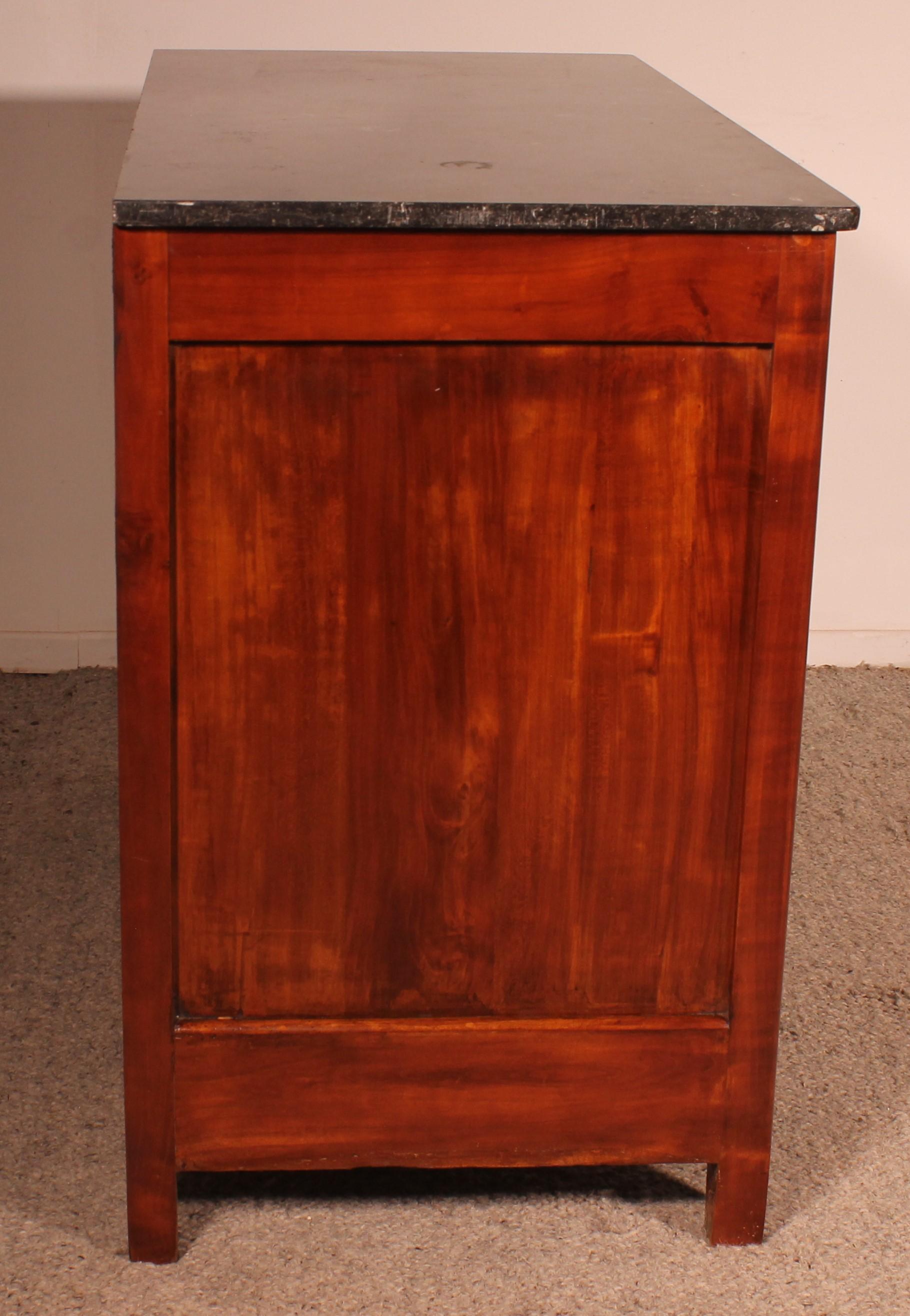 Cherry Wood Chest Of Drawers From The 19th Century For Sale 1