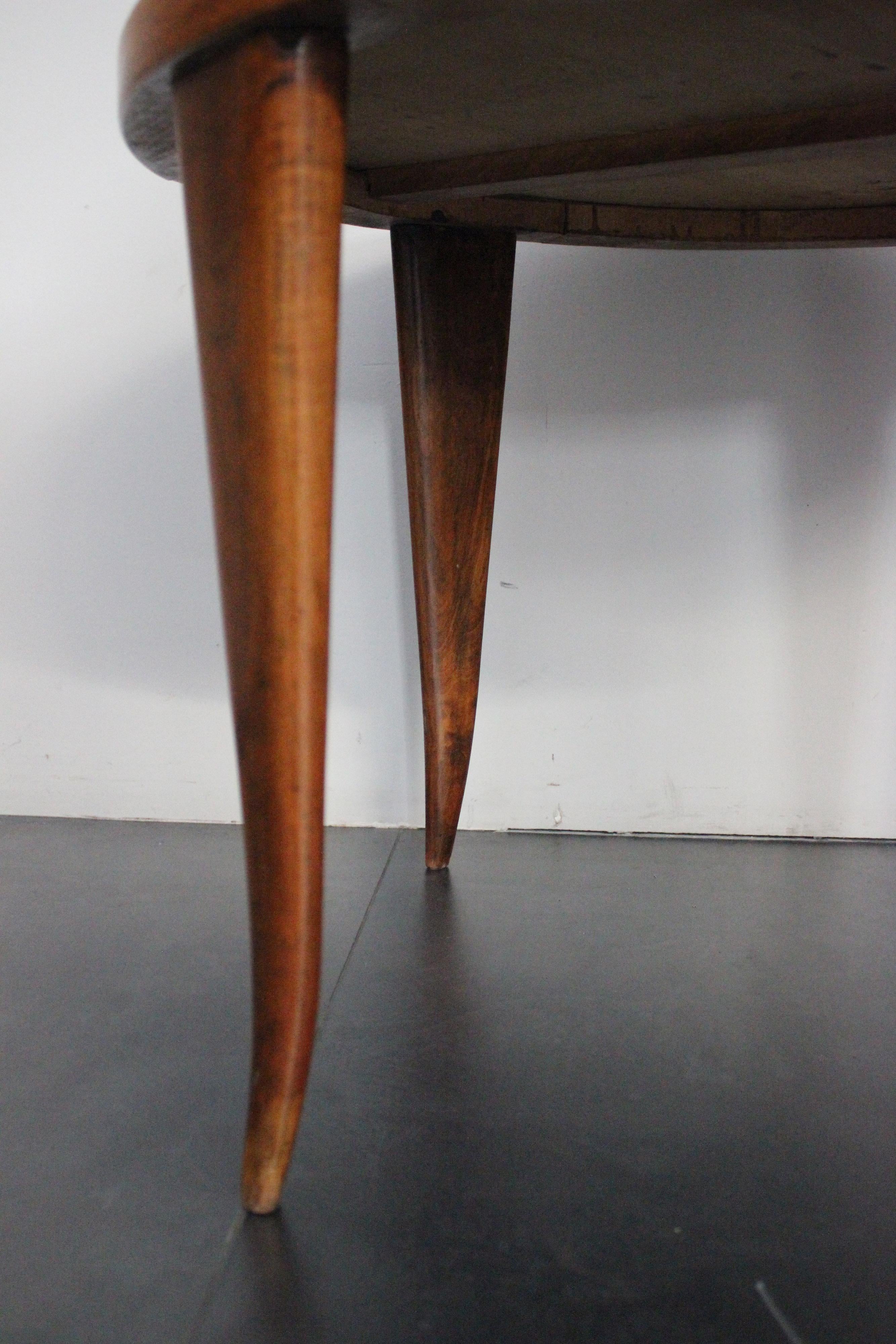 Art Deco Cherry Wood Coffee Table, 1940s For Sale