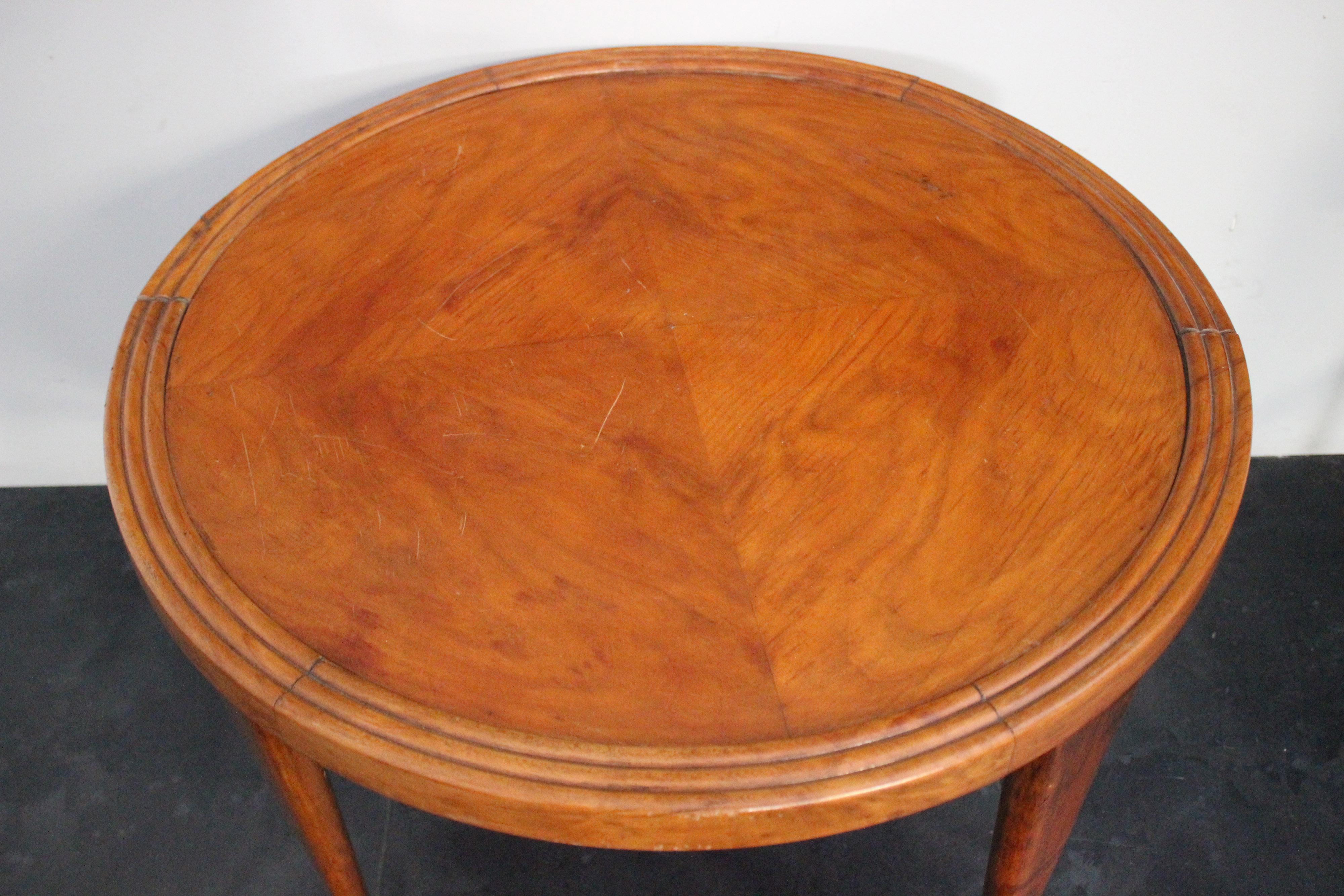 Italian Cherry Wood Coffee Table, 1940s For Sale