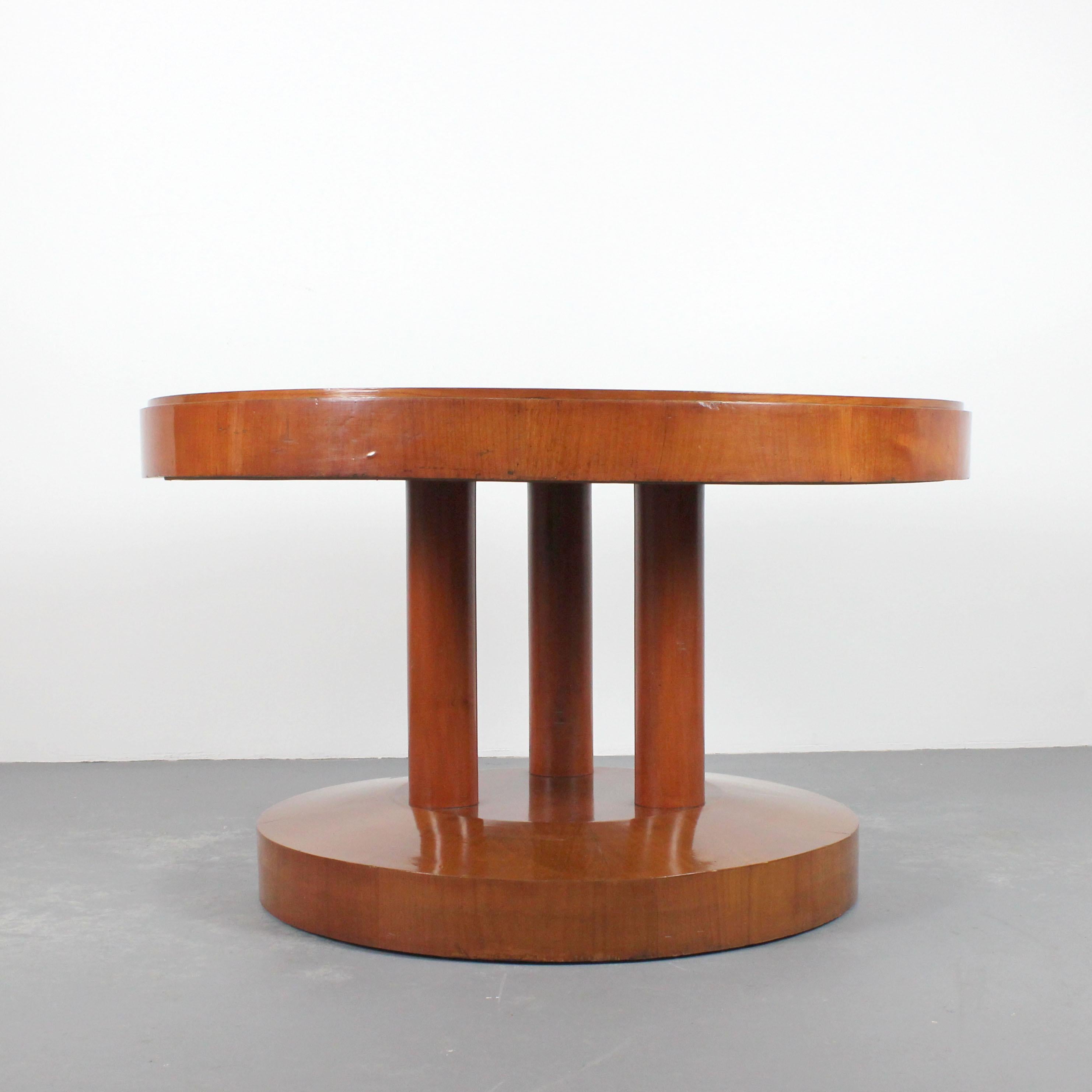 Cherry wood coffee table - Art Deco - c. 1920 principios del siglo XX en venta