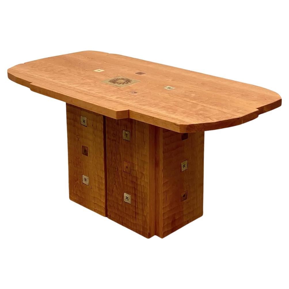 Cherry Wood Dining Table by Studio Mano 
Mambo Jambo For Sale