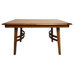 Cherrywood Dining Table in the Manner of Paul Laszlo Cherrywood Dining Table in the Manner of Paul Laszlo