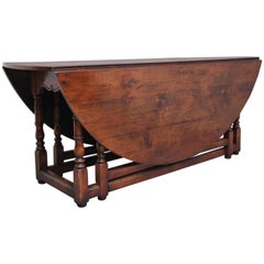 Retro Cherry Wood Double Gateleg Table