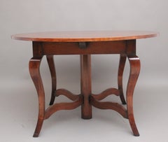 Cherry wood extending dining table