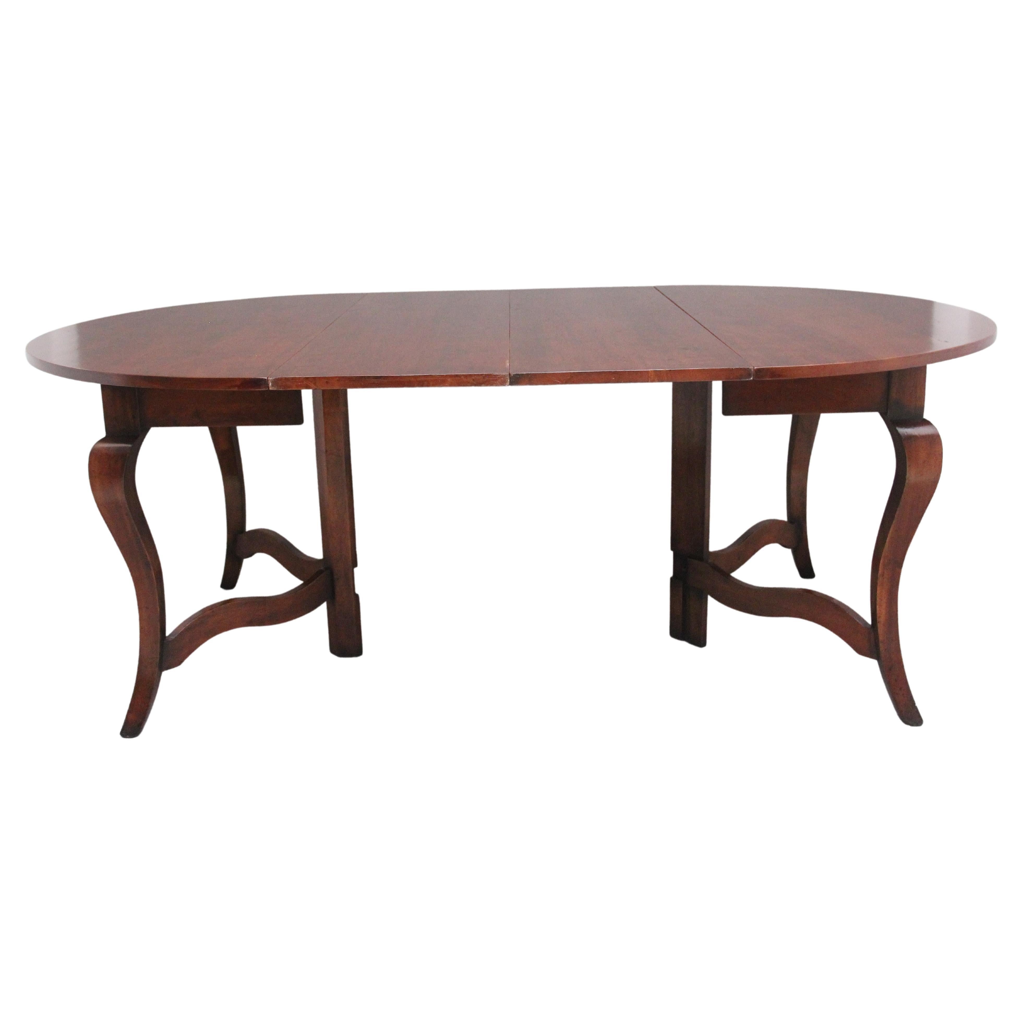 Cherry wood extending dining table For Sale