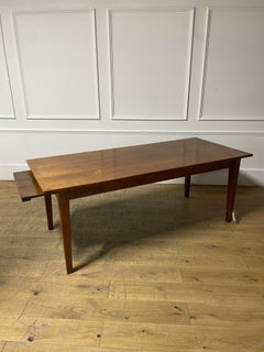 Cherry wood farm table 2m with bread slide