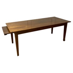 Antique Cherry wood farm table 2m with bread slide