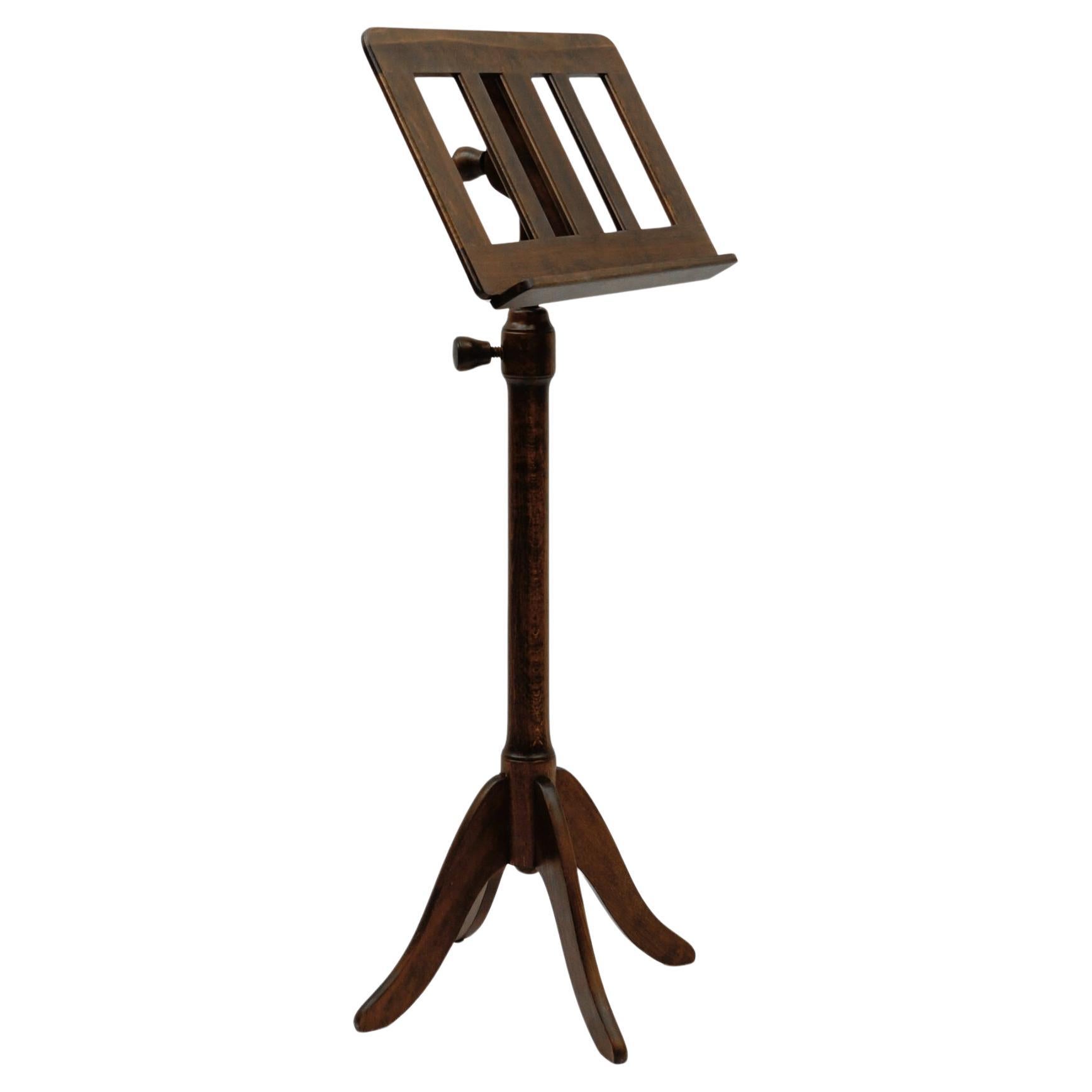 Cherry wood music stand Art Deco style France 1950s Mid-Century Modern For Sale