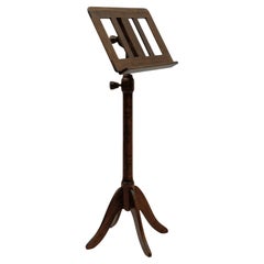 Cherry wood music stand Art Deco style France 1950s Mid-Century Modern