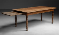 Cherry Wood Prep Table, France circa 1890
