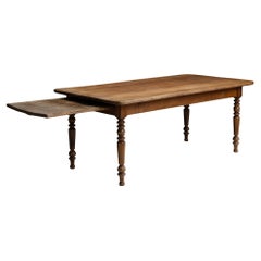 Antique Cherry Wood Prep Table, France circa 1890