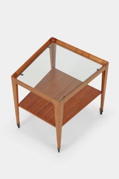 Cherrywood Serving Trolley Walter Knorr, 1960s