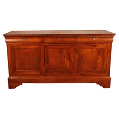 Credenza/buffet a tre ante in legno di ciliegio - XIX secolo