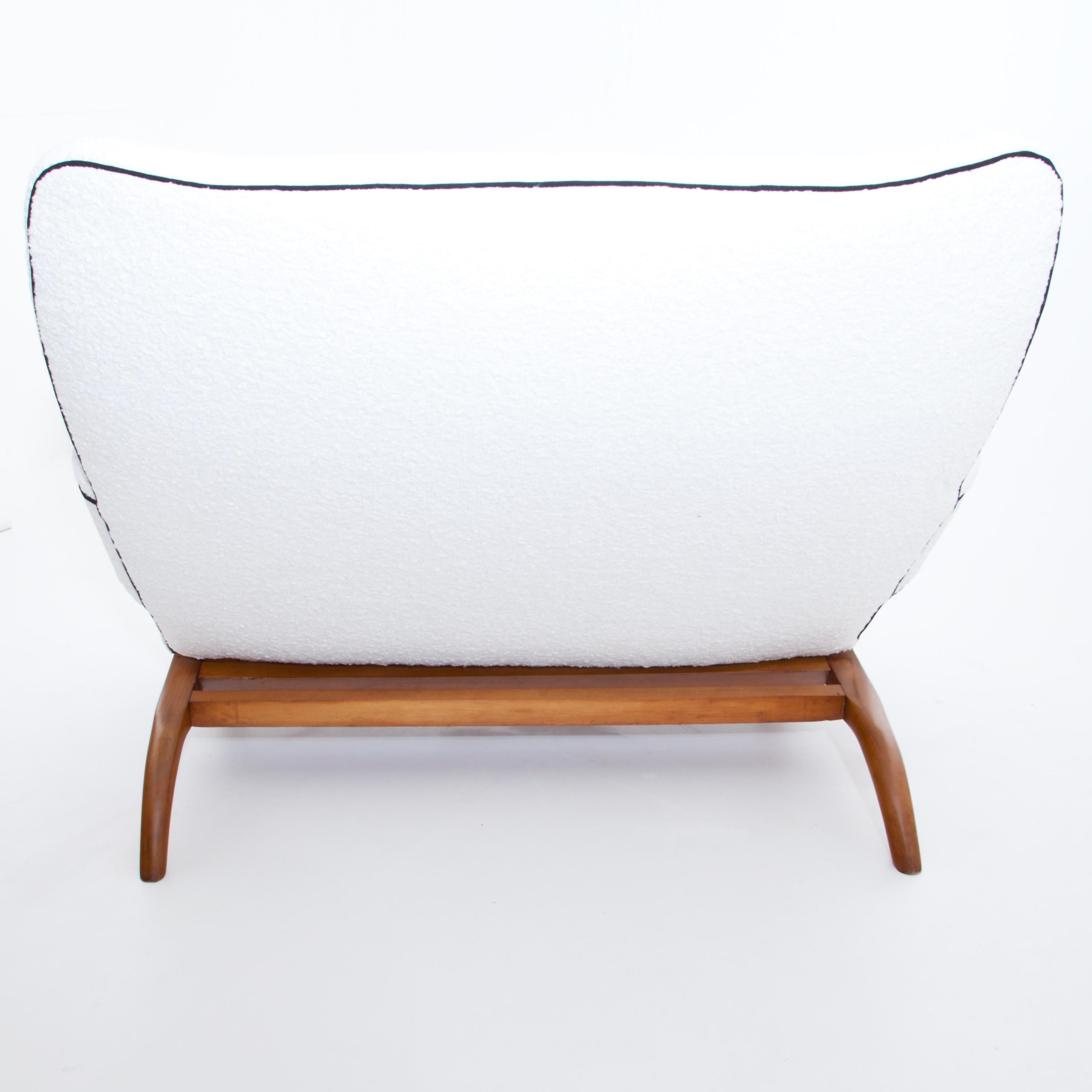 Cherry Wood Sofa by DUX, Sweden, Mid-20th Century 3