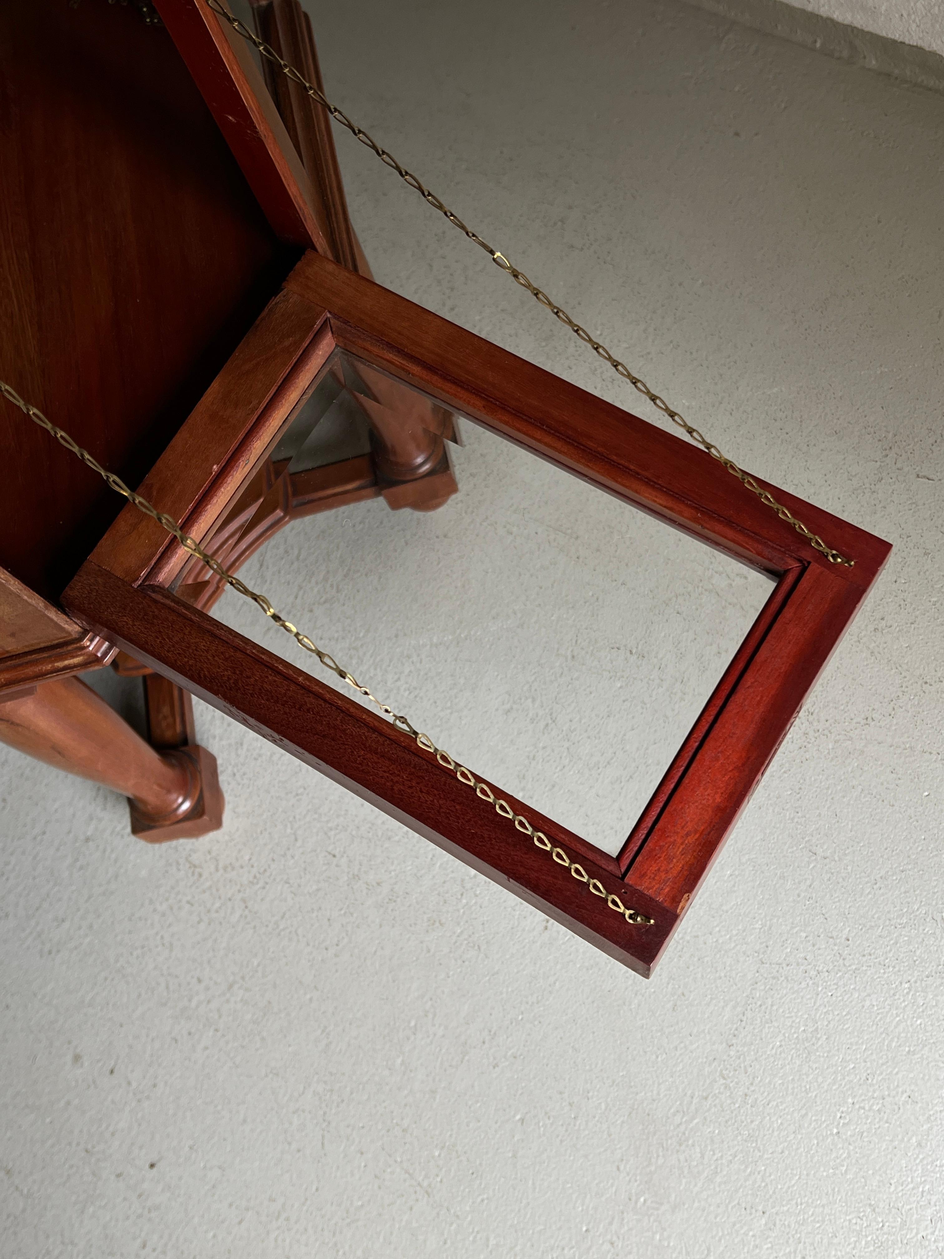 Cherry Wood Vitrine Side Table, France 1920s For Sale 2