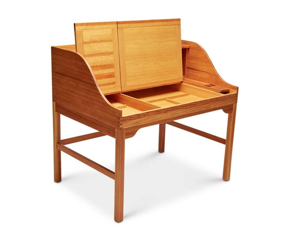 Danish Cherry Writing Desk by Andreas Hansen For Sale