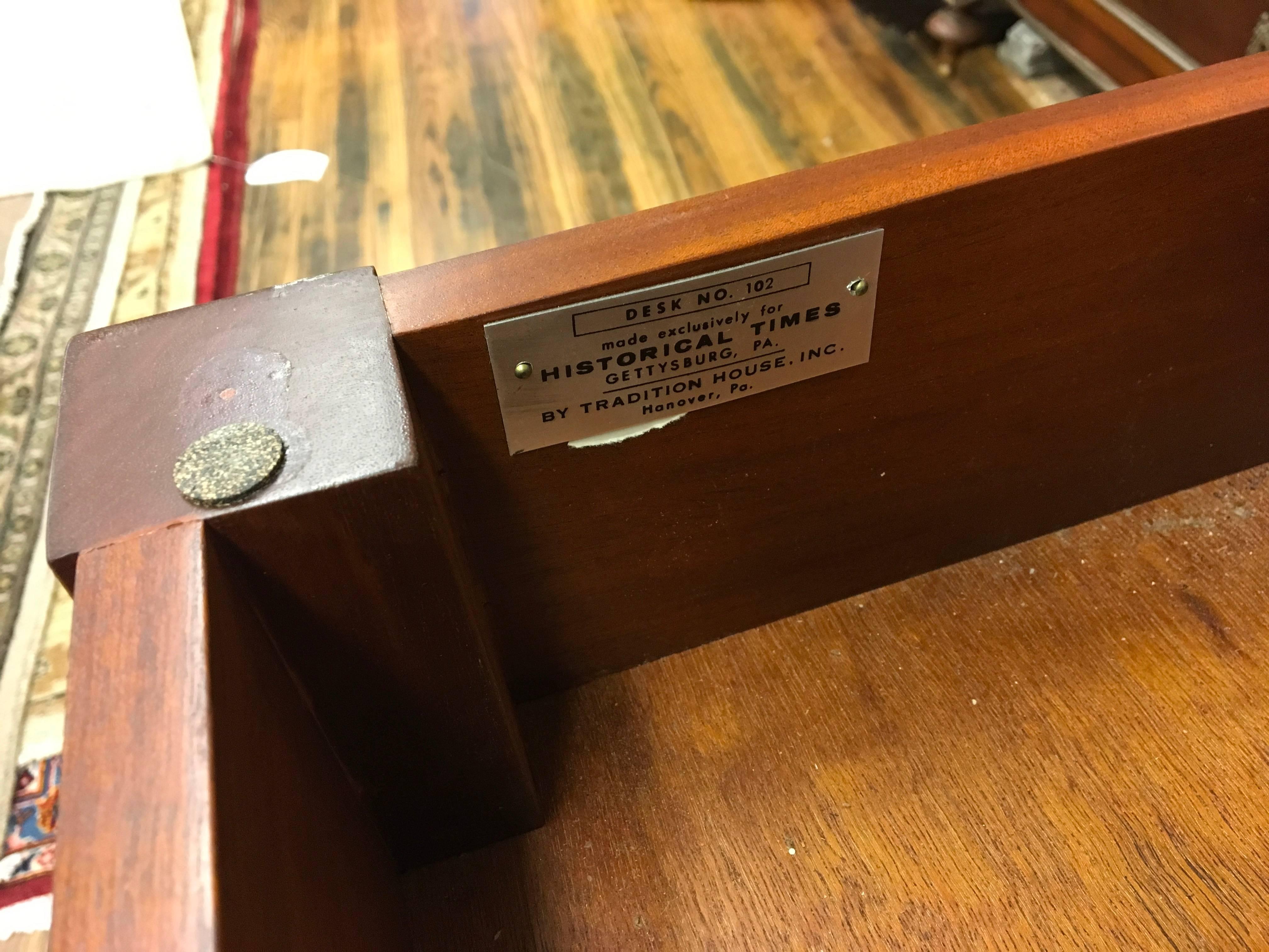 Cherry Writing Desk by Tradition House, Hanover, Pennsylvania 3