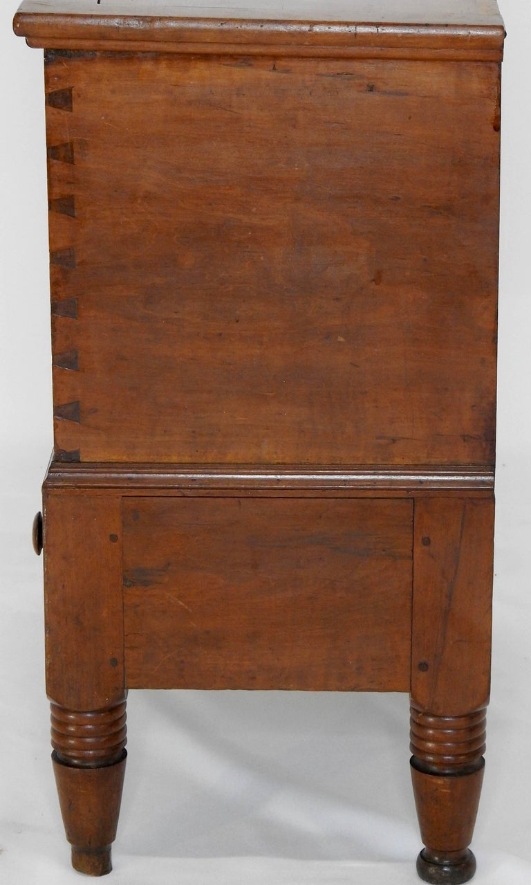 Cherrywood American Sugar Chest with One Drawer, 19th Century For Sale