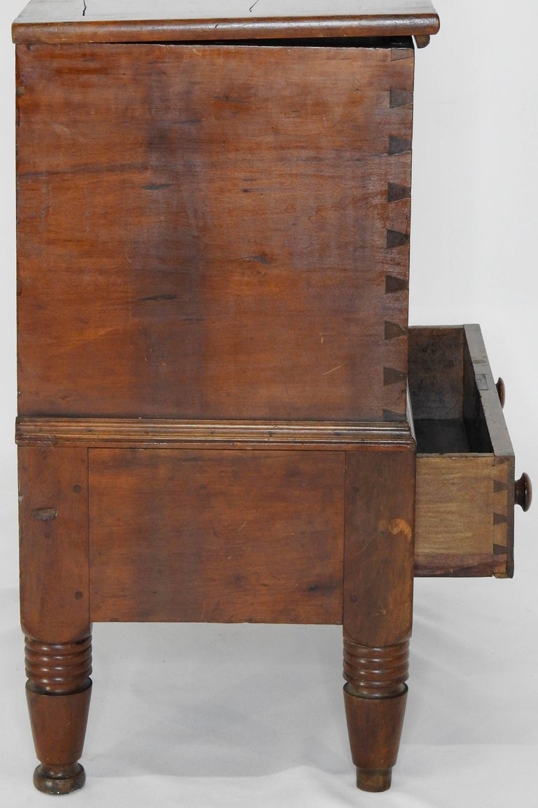 Cherrywood American Sugar Chest with One Drawer, 19th Century For Sale