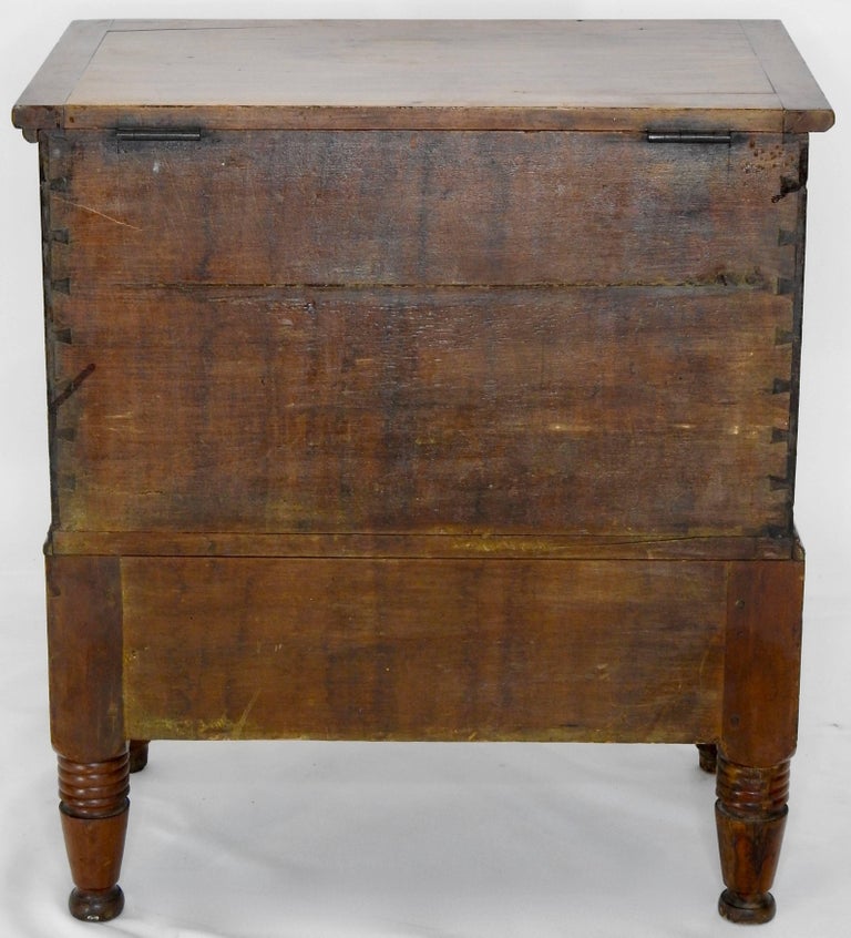 Cherrywood American Sugar Chest with One Drawer, 19th Century For Sale