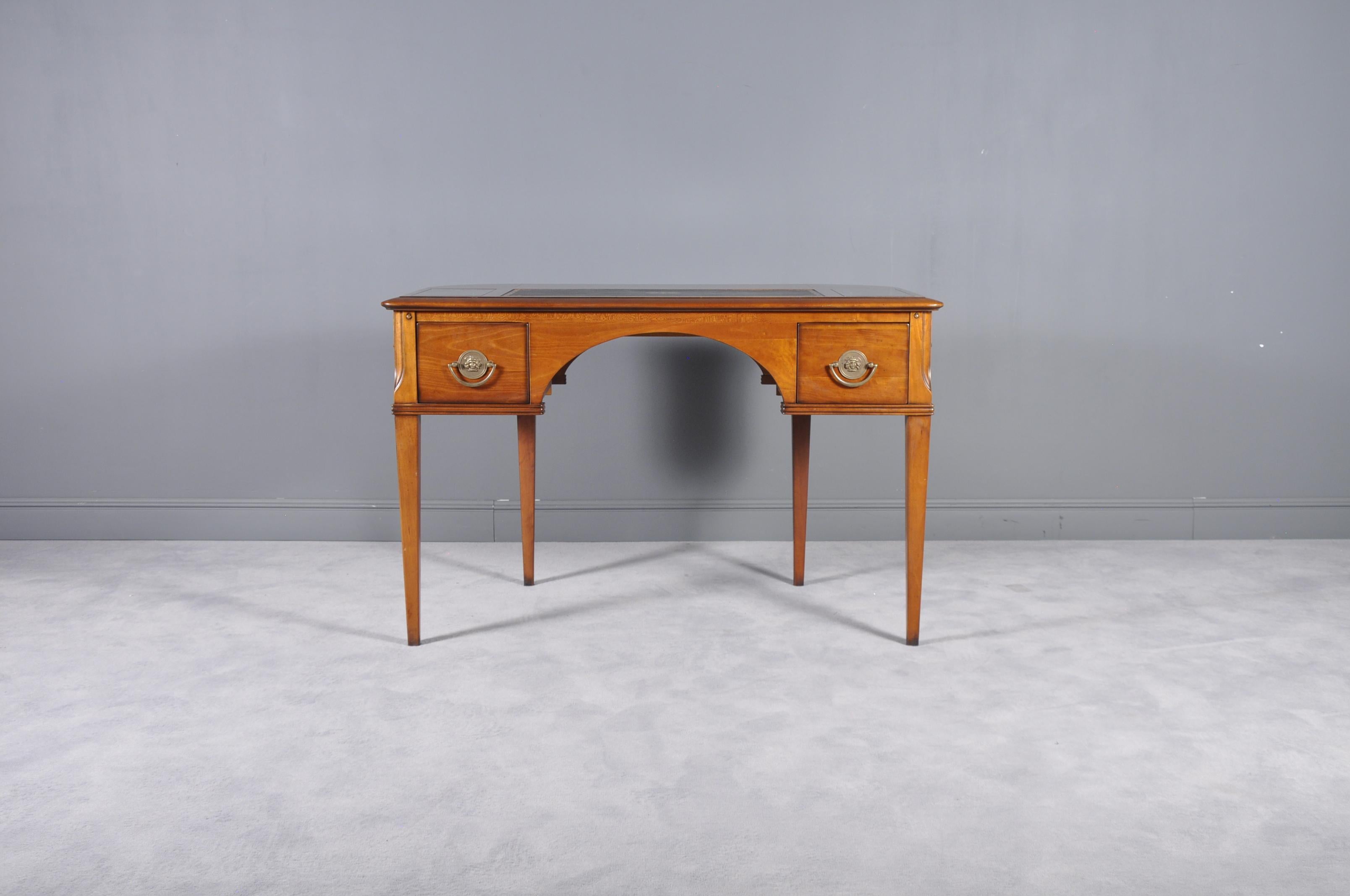 Cherrywood Art Deco French Writing Desk 3