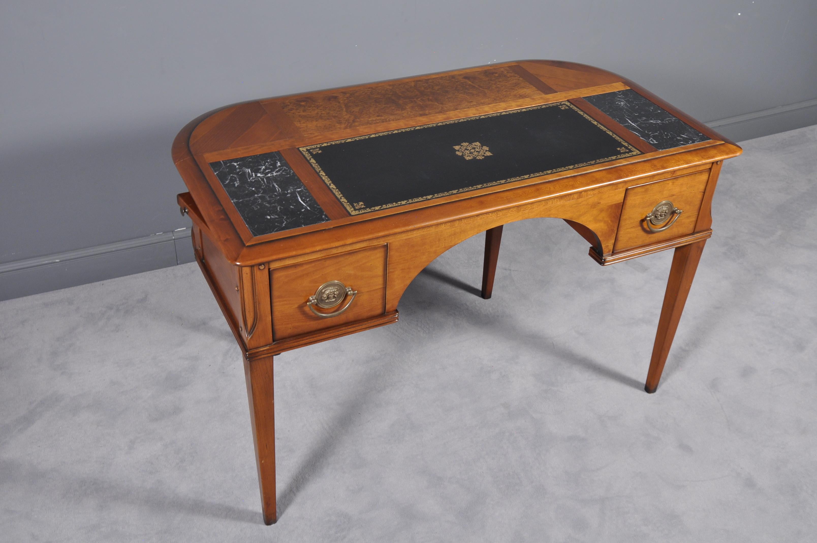 Cherrywood Art Deco French Writing Desk 9