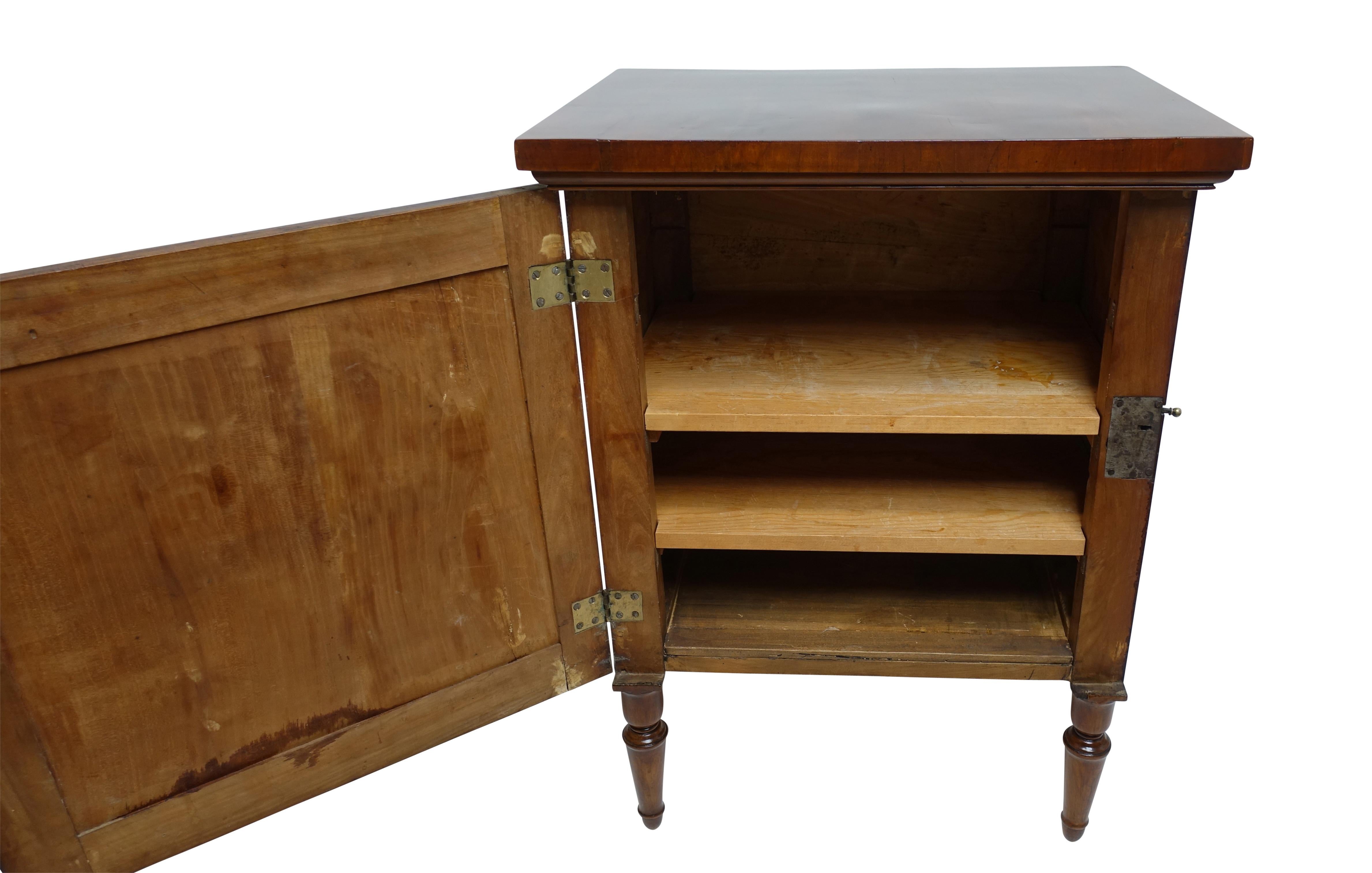 Cherrywood Bedside Cabinet, French, Late 18th-Early 19th Century 3