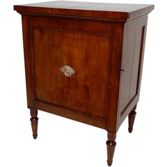 Cherrywood Bedside Cabinet, French, Late 18th-Early 19th Century