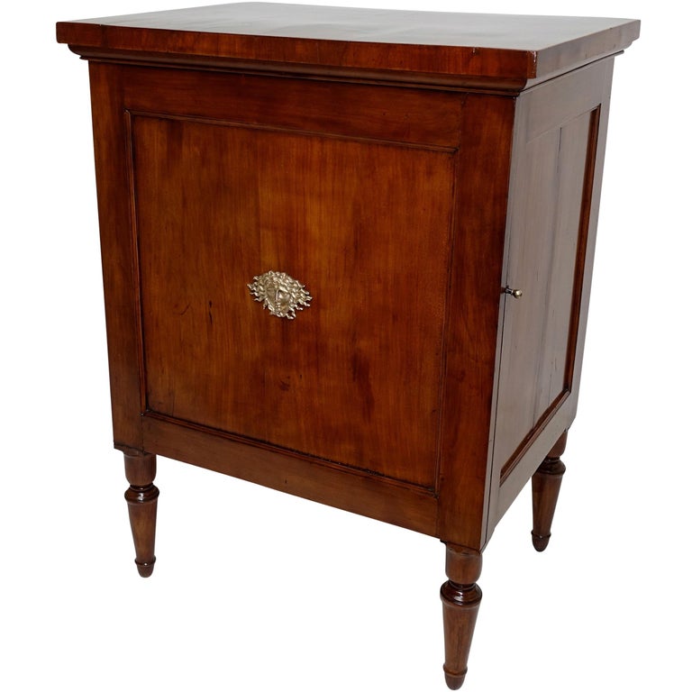 Cherrywood Bedside Cabinet French Late 18th Early 19th Century