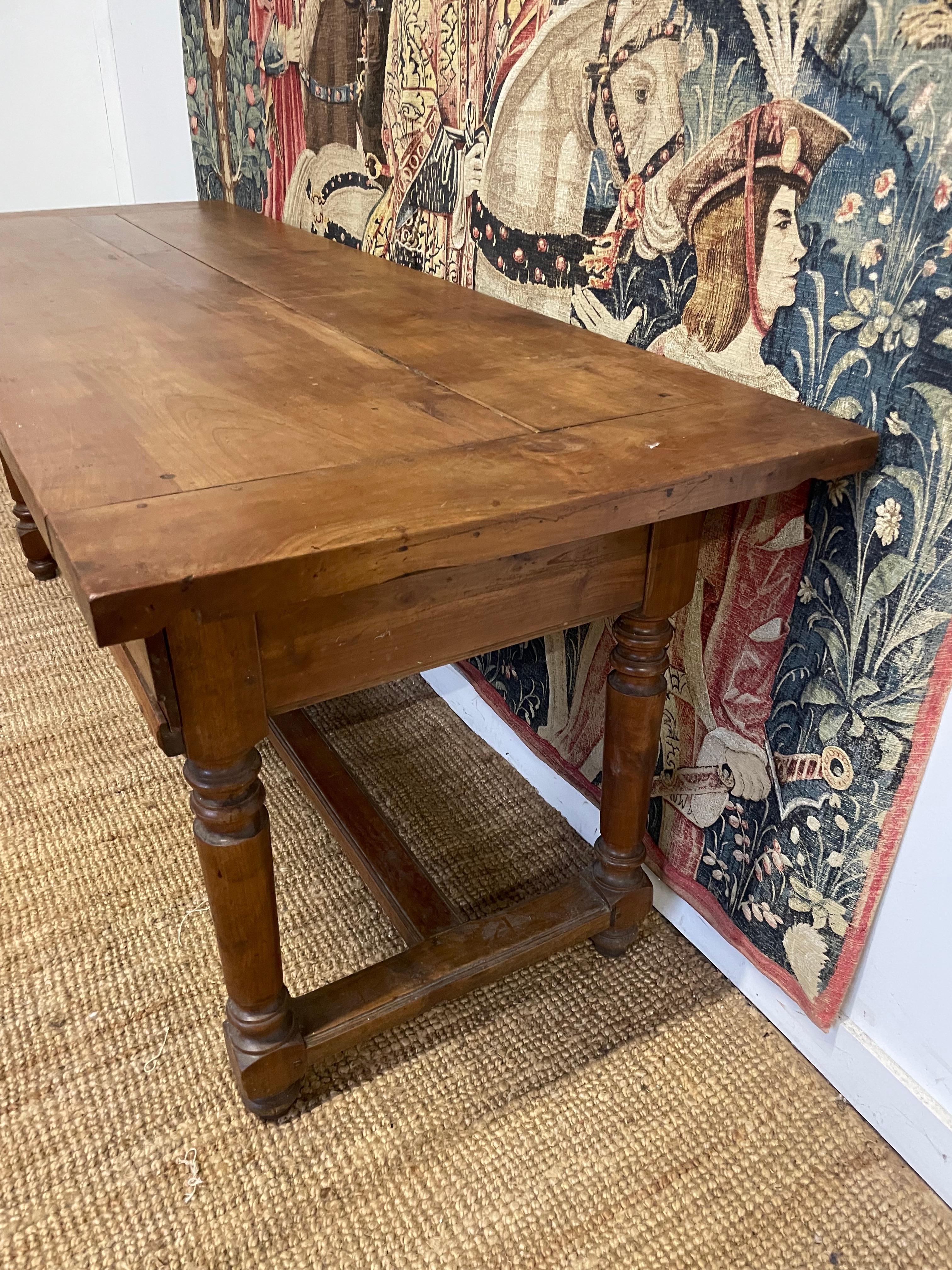 French Cherrywood console / serving table For Sale