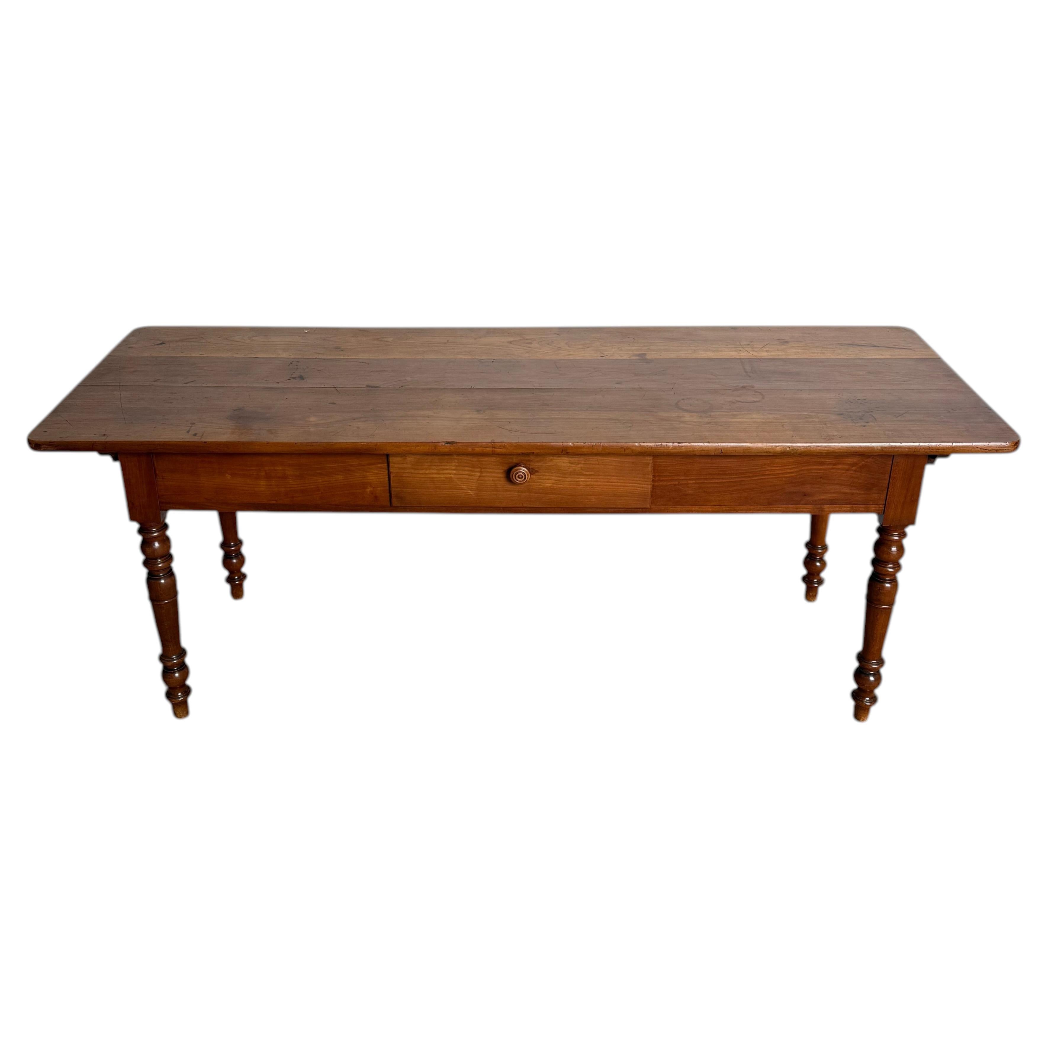 Cherrywood console table / serving table For Sale
