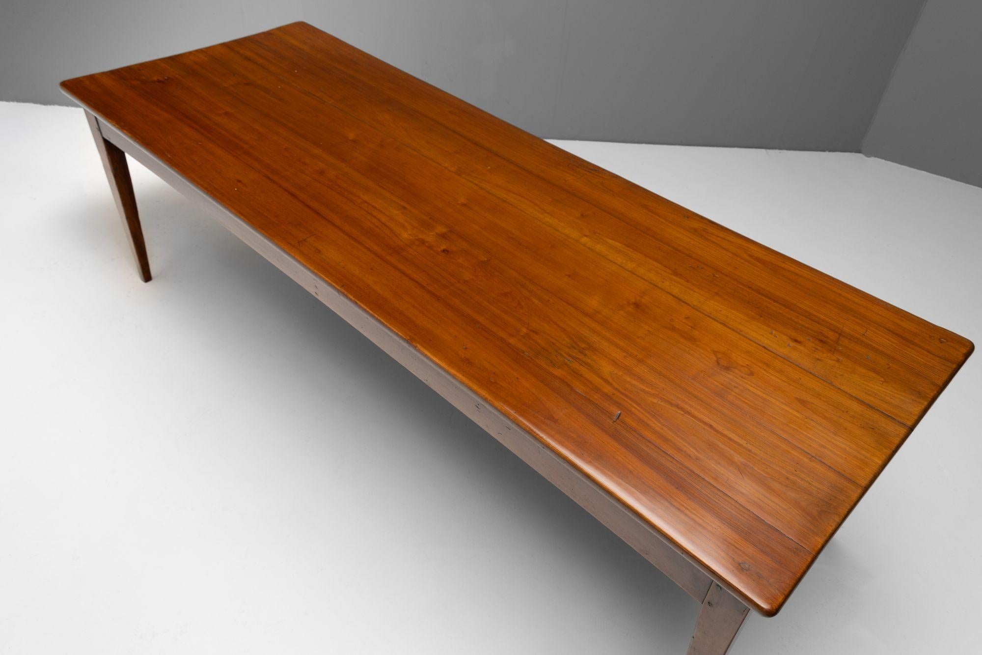 Cerise Table de ferme en bois de cerisier en vente