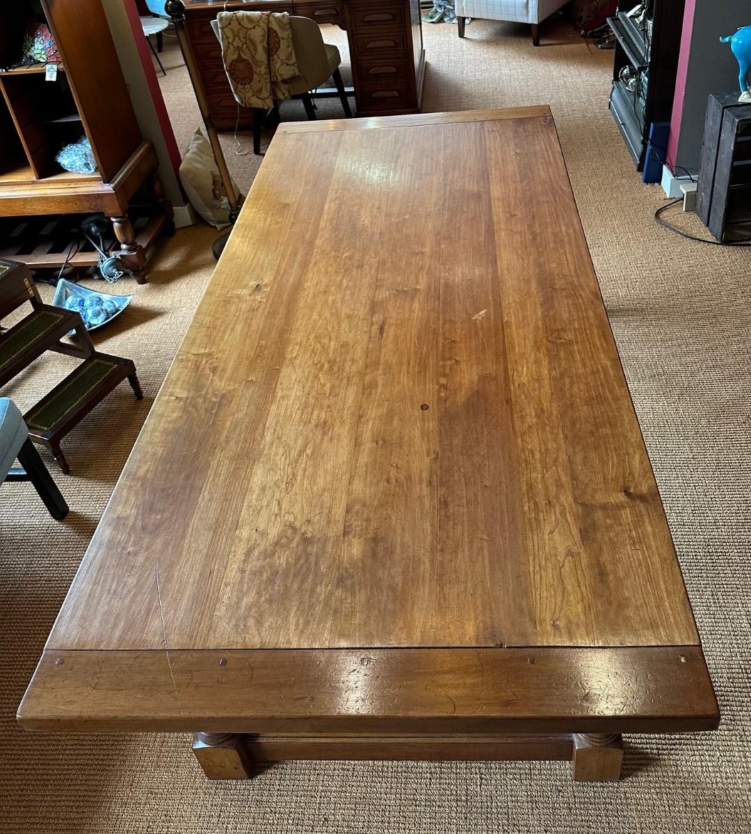 Cherrywood farmhouse table For Sale 1