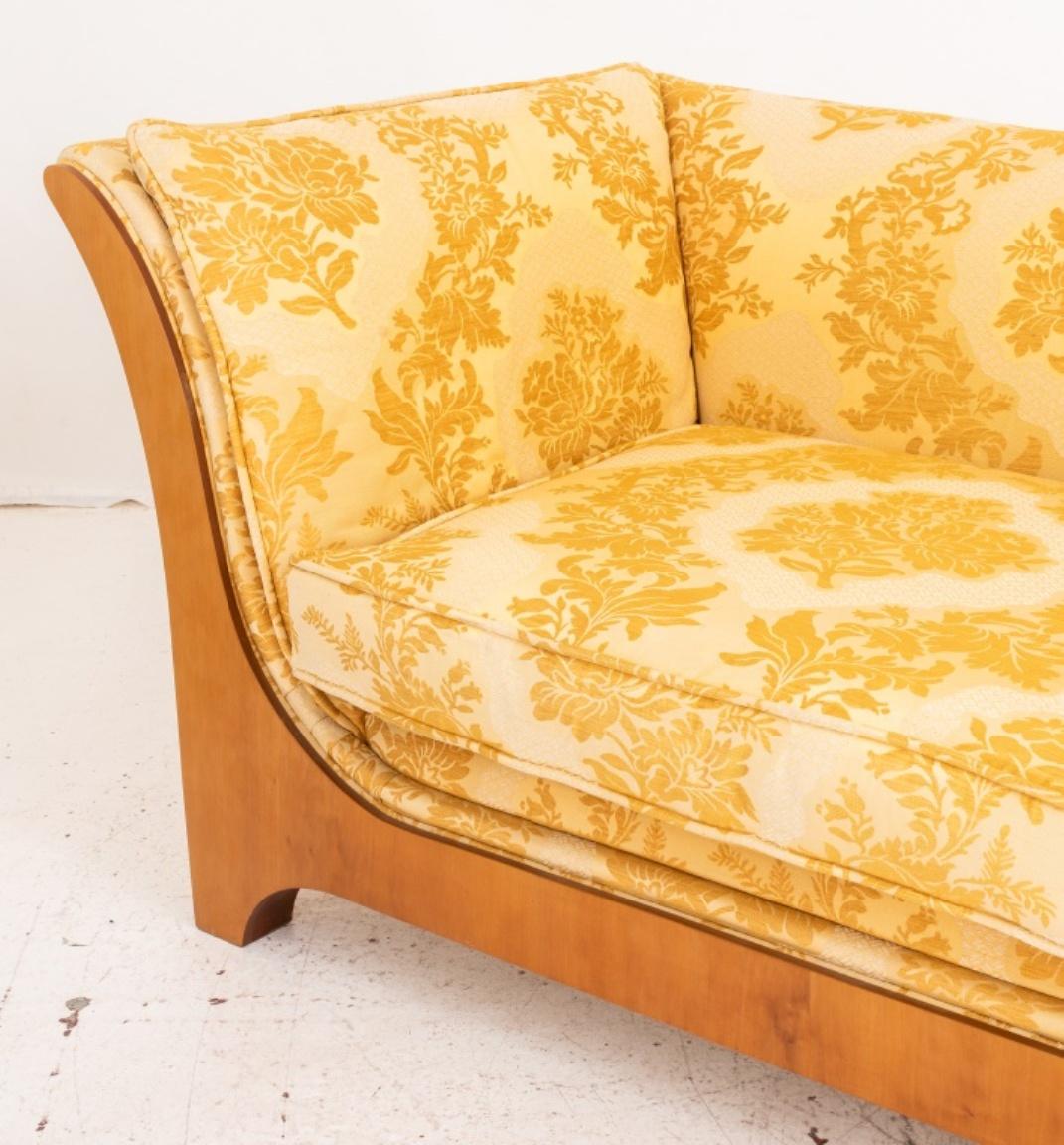 Cherrywood Front Upholstered Sofa For Sale at 1stDibs