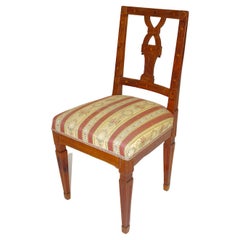 Cherrywood Maple Rustic Side Chair circa 1780 Austria