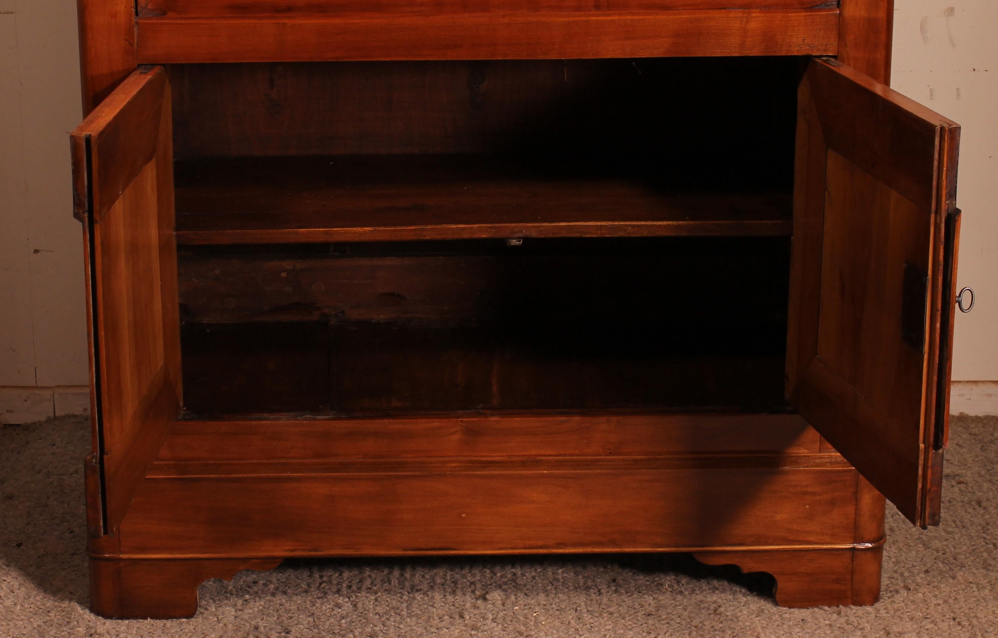 French Cherrywood Secretary From The 19th Century -france For Sale