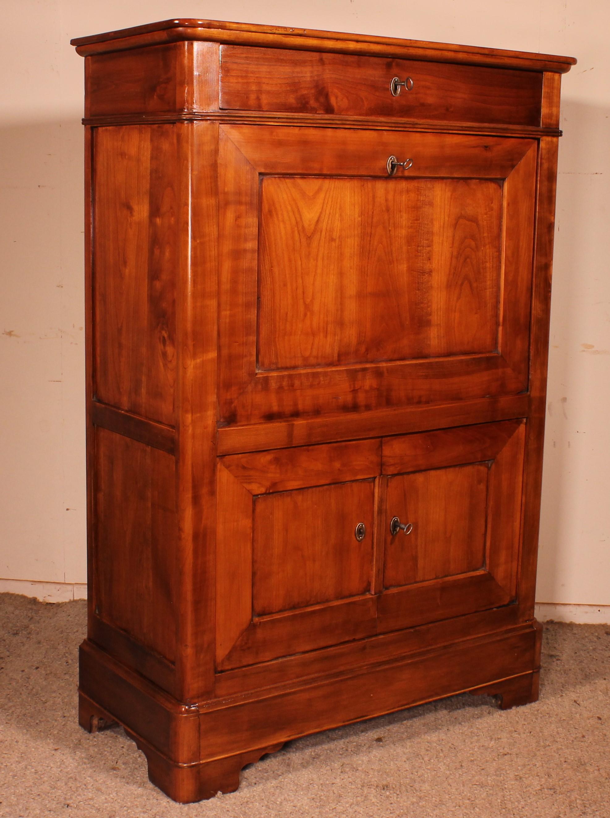 Cherrywood Secretary From The 19th Century -france For Sale 2