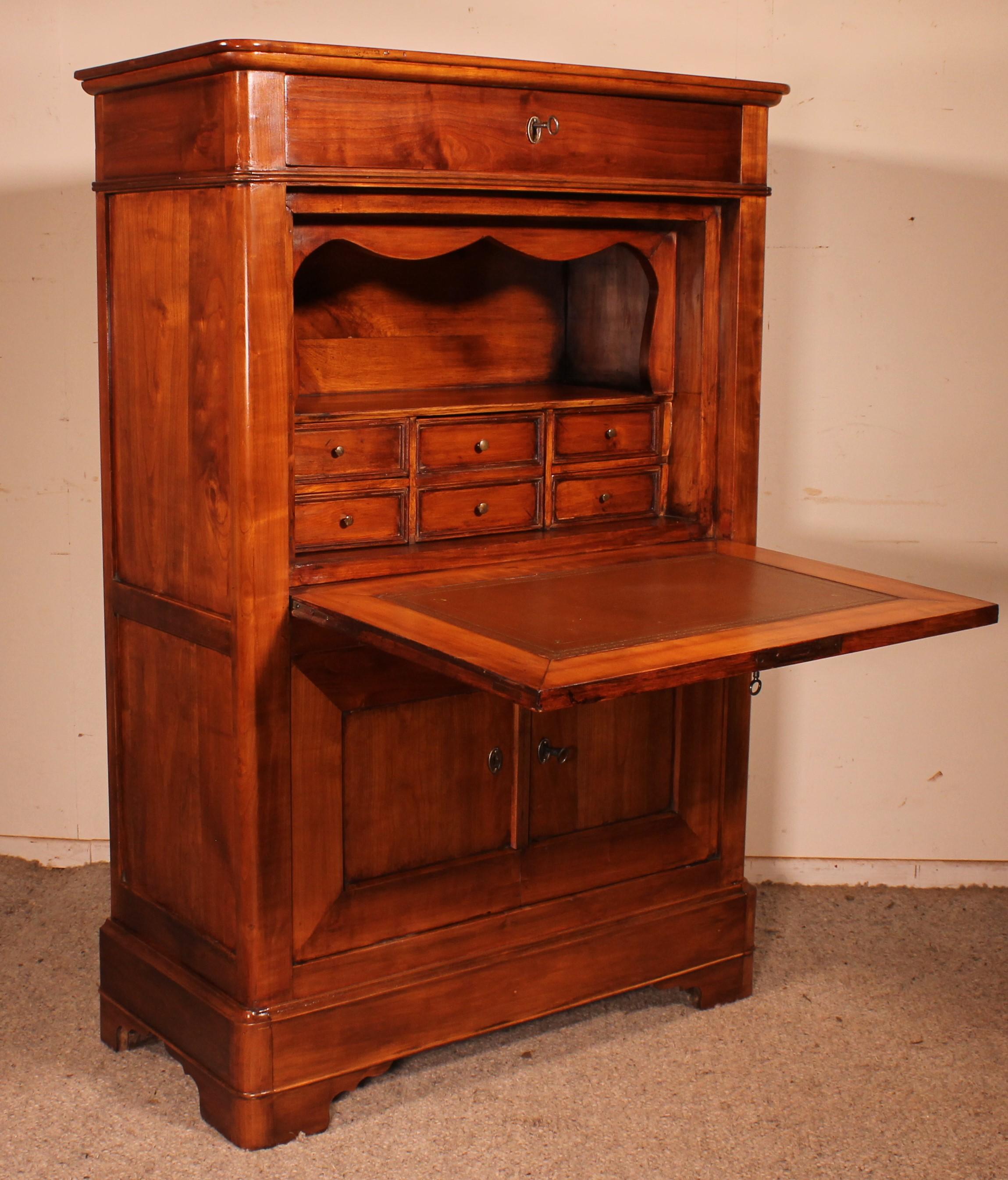 Cherrywood Secretary From The 19th Century -france For Sale 3