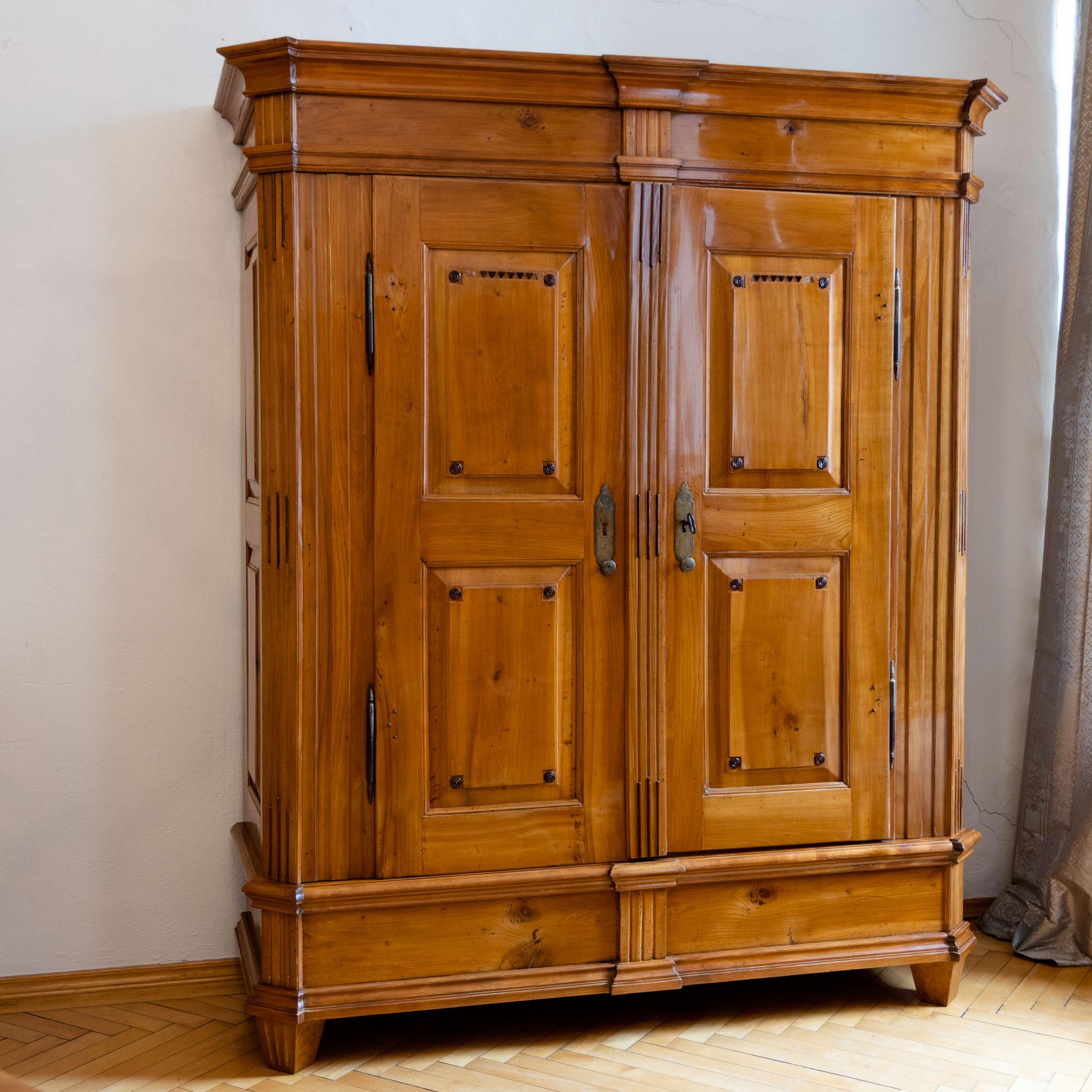 Cherrywood Wardrobe, Late 18th Century For Sale 3