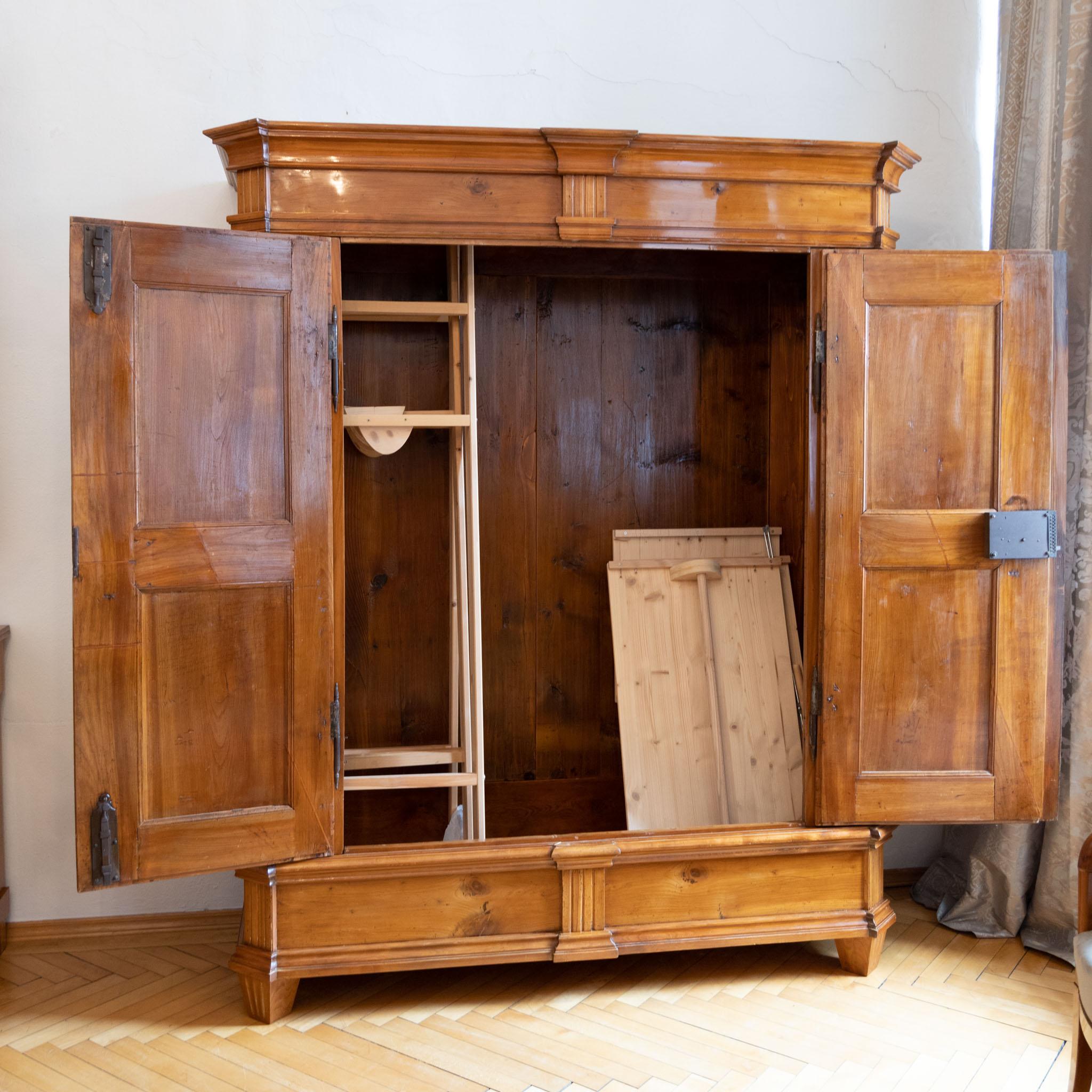 Cherrywood Wardrobe, Late 18th Century For Sale 5