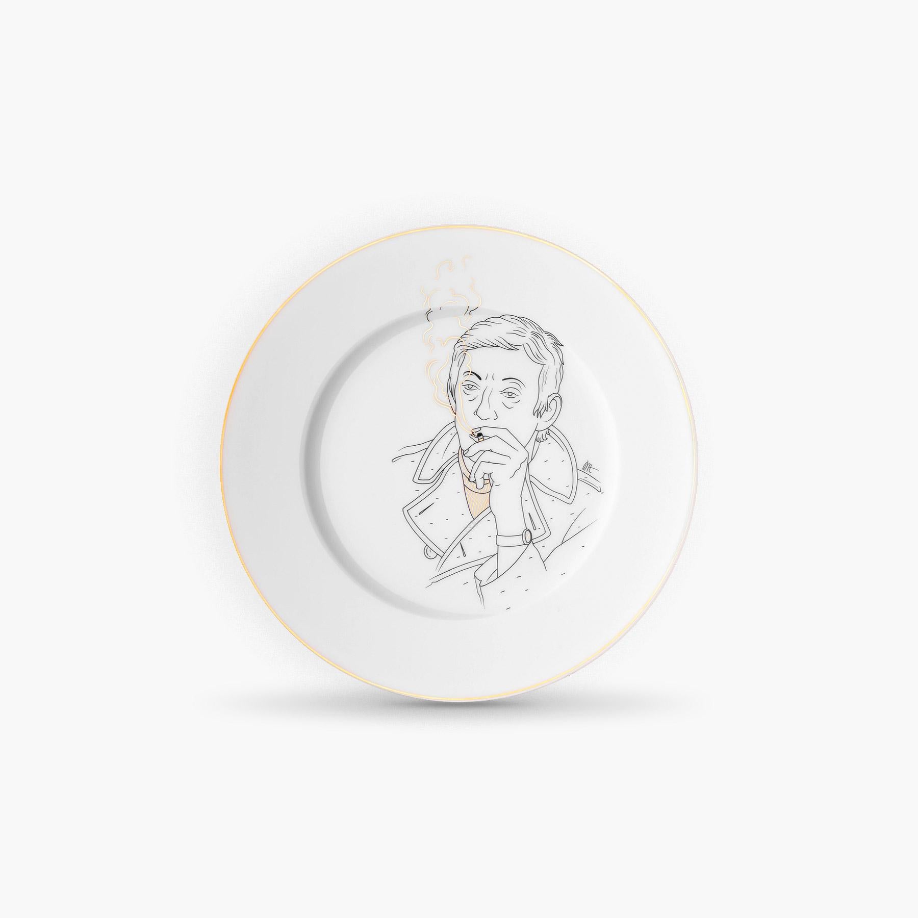 Maison Fragile and the Parisian illustrator artist Jean-Michel Tixier have joined together to create a collection that pays tribute to these men and women, key figures of history, who have made Paris as we know it.

Box of 4 dessert plates of the