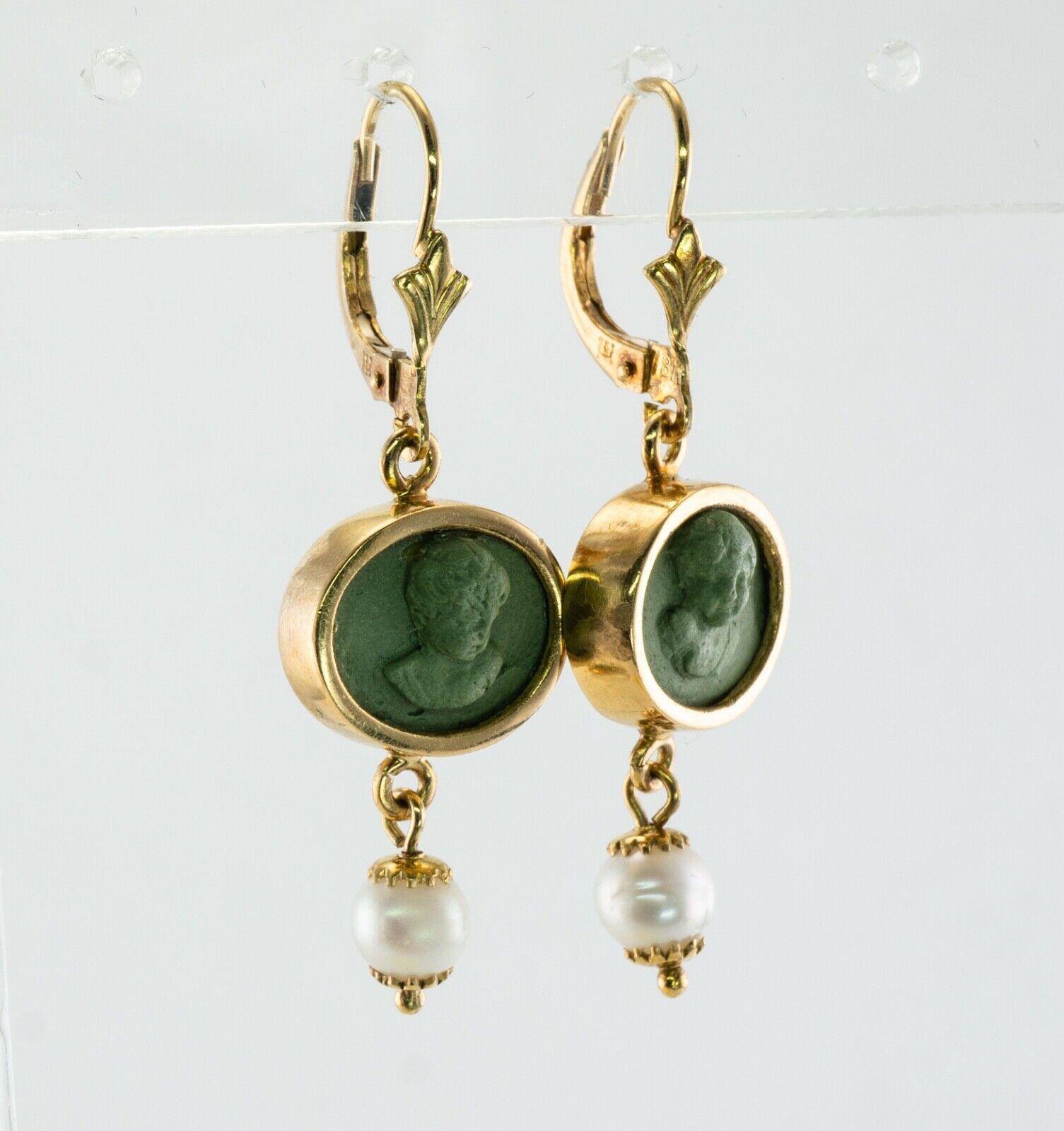 gold cherub earrings